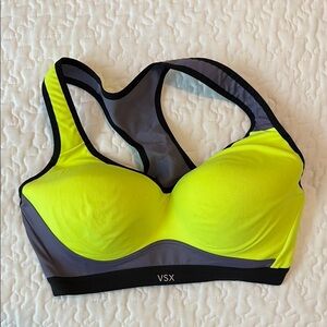 VSX Women's Yellow and Gray Sports Bra